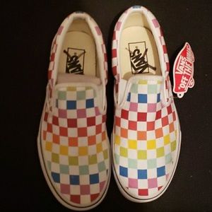 Women’s Checkerboard Slip-On Vans